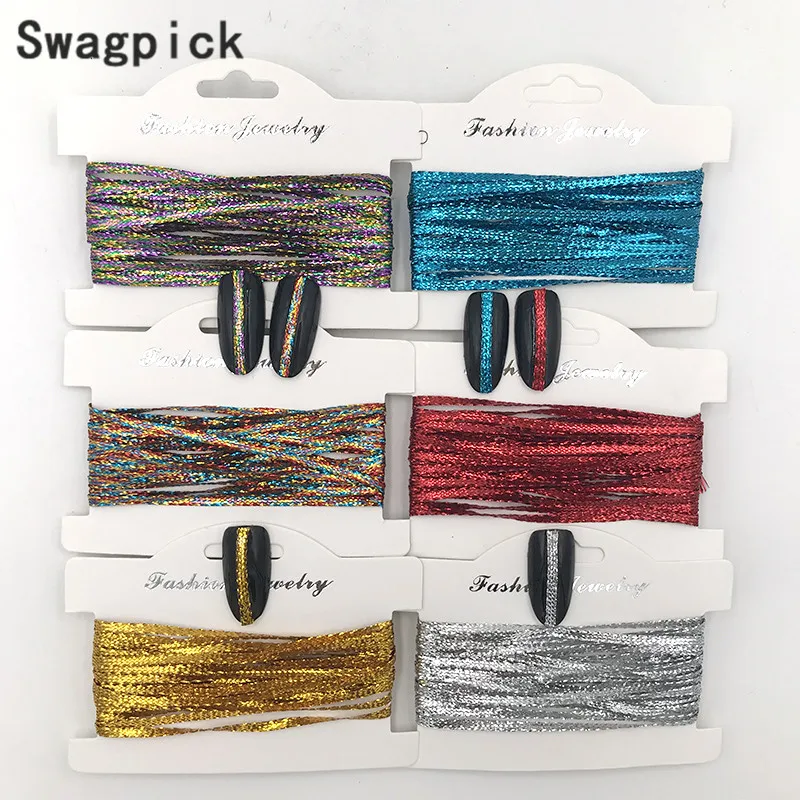 Swagpick 6 Colors Striping Tape Line Flat Gold Chain Spun Golden Silk Fabrics Nail Decoration Manicure Nail Art Decorations For
Swagpick 6 Colors Striping Tape Line Flat Gold Chain Spun Golden Silk Fabrics Nail Decoration Manicure Nail Art Decorations For