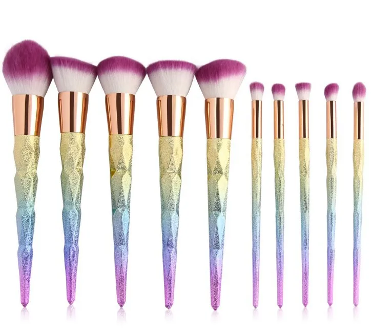 10pcs Diamond Makeup Brushes Set Colorful Rainbow Handle Facial Foundation Cosmetic Makeup Brush Kit
10pcs Diamond Makeup Brushes Set Colorful Rainbow Handle Facial Foundation Cosmetic Makeup Brush Kit