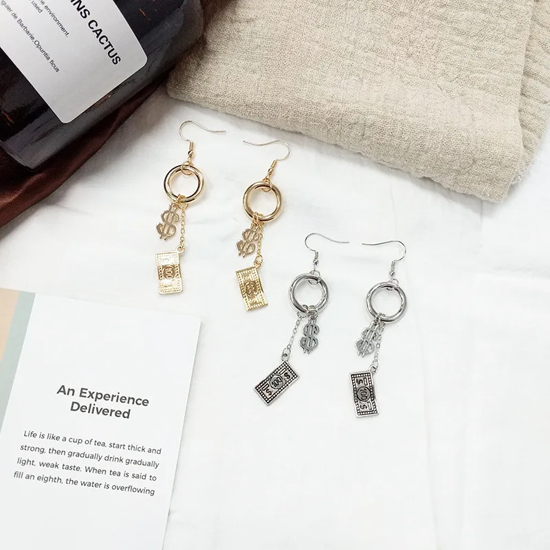 Hollow Round Chain Punk Dollar Musical Note Long Dangle Earrings Big Drop Earrings for Women Jewelry Fashion
Hollow Round Chain Punk Dollar Musical Note Long Dangle Earrings Big Drop Earrings for Women Jewelry Fashion