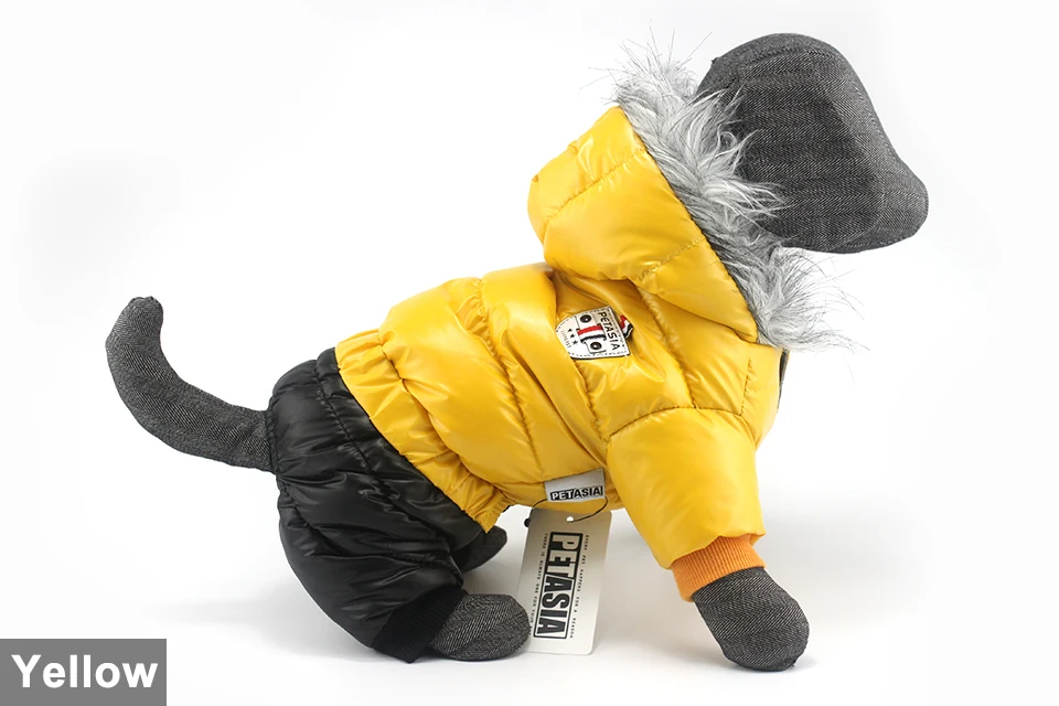 2017 NEW Design Winter Dog Clothes Winter Waterproof Pet Dog Coat Jacket Fashion Jumpsuit for Chihuahua Small Large Dogs PETASIA 401