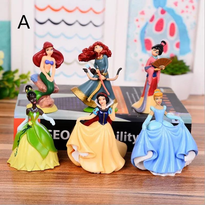 Disney 6pcs AB style Dream fairy tale princess Snow White Princess Bell Cinderella Mermaid Princess Mermaid Cartoon Dolls Toy
Disney 6pcs AB style Dream fairy tale princess Snow White Princess Bell Cinderella Mermaid Princess Mermaid Cartoon Dolls Toy