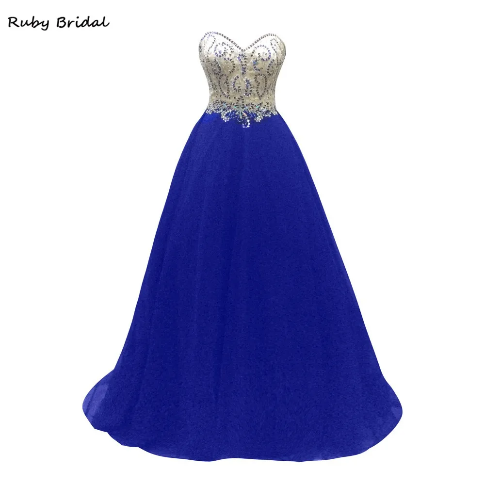 Ruby Bridal 2017 Vestido De Festa длинное ТРАПЕЦИЕВИДНОЕ платье для выпускного вечера
