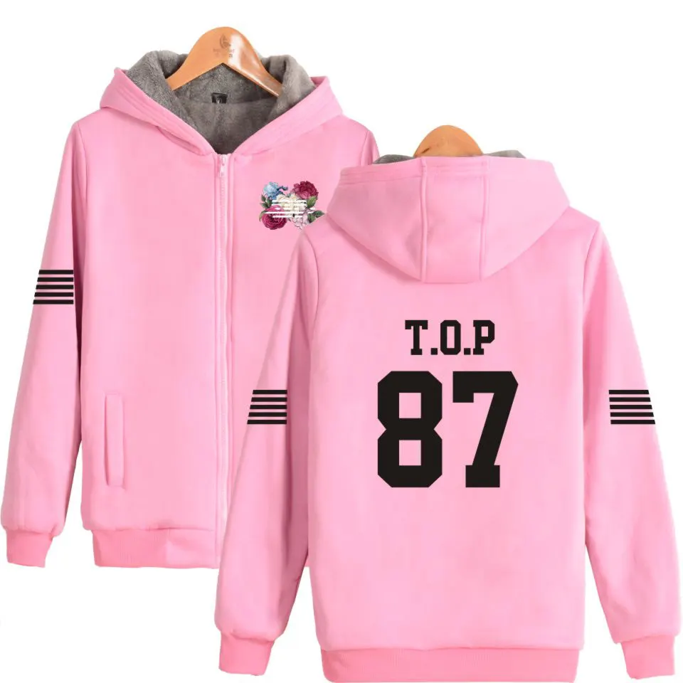 LUCKYFRIDAYF Korea Flower Road Fashion Bigbang Fashion Thicker Hoodie Sweatshirt Zipper Bigbang Winter Warm Clothes
LUCKYFRIDAYF Korea Flower Road Fashion Bigbang Fashion Thicker Hoodie Sweatshirt Zipper Bigbang Winter Warm Clothes