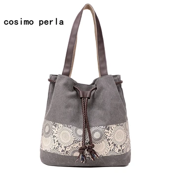 Nationally Drawstring Canvas Handbags for Women Ethnic Print Causal Tote Shoulder Bags Fashion Large Capacity Travel Shopper Bag
Nationally Drawstring Canvas Handbags for Women Ethnic Print Causal Tote Shoulder Bags Fashion Large Capacity Travel Shopper Bag