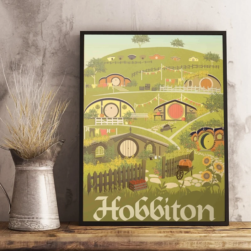 Lord of the Rings Travel Poster The Hobbit Wall Art Print Hobbiton The Shire Canvas Painting Poster Book Art Decor
Lord of the Rings Travel Poster The Hobbit Wall Art Print Hobbiton The Shire Canvas Painting Poster Book Art Decor