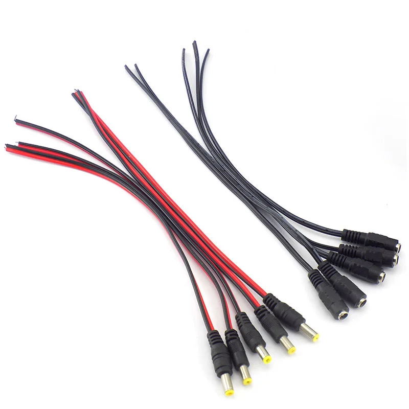 AC DC Female Male power Cable wire Connecter Jack Adapter Connectors for LED Strip CCTV Camera led strip lights Plug 5.5x2.1mm
AC DC Female Male power Cable wire Connecter Jack Adapter Connectors for LED Strip CCTV Camera led strip lights Plug 5.5x2.1mm