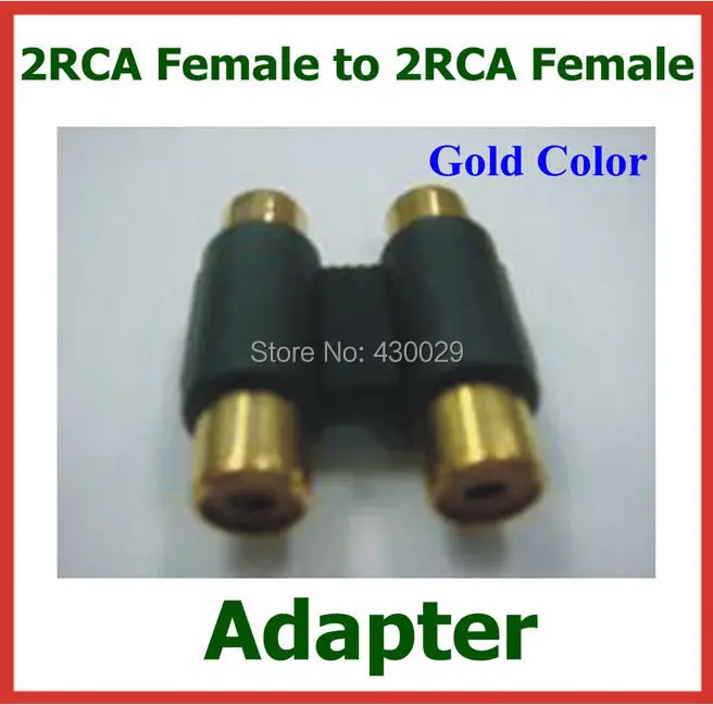 50pcs Gold Color 2RCA Female to 2RCA Female Adapter Connector 2RCA Female to Female Extender Converter
50pcs Gold Color 2RCA Female to 2RCA Female Adapter Connector 2RCA Female to Female Extender Converter