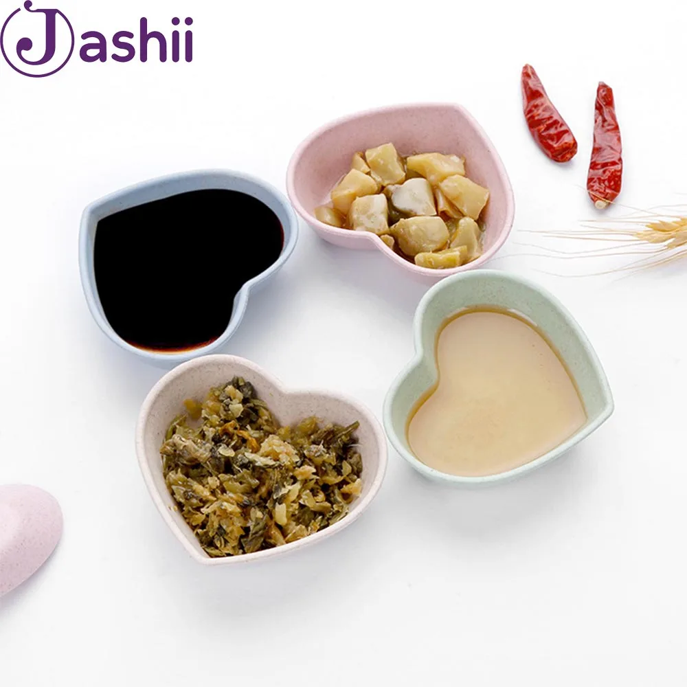 JASHII Kitchen Love Heart Shape Wheat Straw Bowl Vinegar Seasoning Solid Soybean Dish Sauce Salt Snack Small Plate 1 Piece
JASHII Kitchen Love Heart Shape Wheat Straw Bowl Vinegar Seasoning Solid Soybean Dish Sauce Salt Snack Small Plate 1 Piece