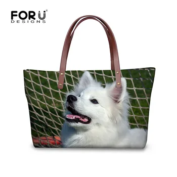 FORUDESIGNS Luxury Designer Women Handbags 3D American Eskimo Dog Messenger Bag for Ladies Big Capacity Top-handle Bag Feminina
FORUDESIGNS Luxury Designer Women Handbags 3D American Eskimo Dog Messenger Bag for Ladies Big Capacity Top-handle Bag Feminina