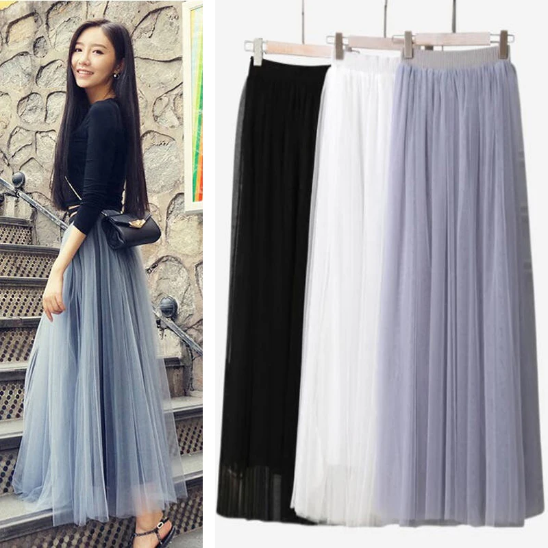 New medium length mesh swing skirt thin high waist pettiskirt casual elegant beach skirt
New medium length mesh swing skirt thin high waist pettiskirt casual elegant beach skirt