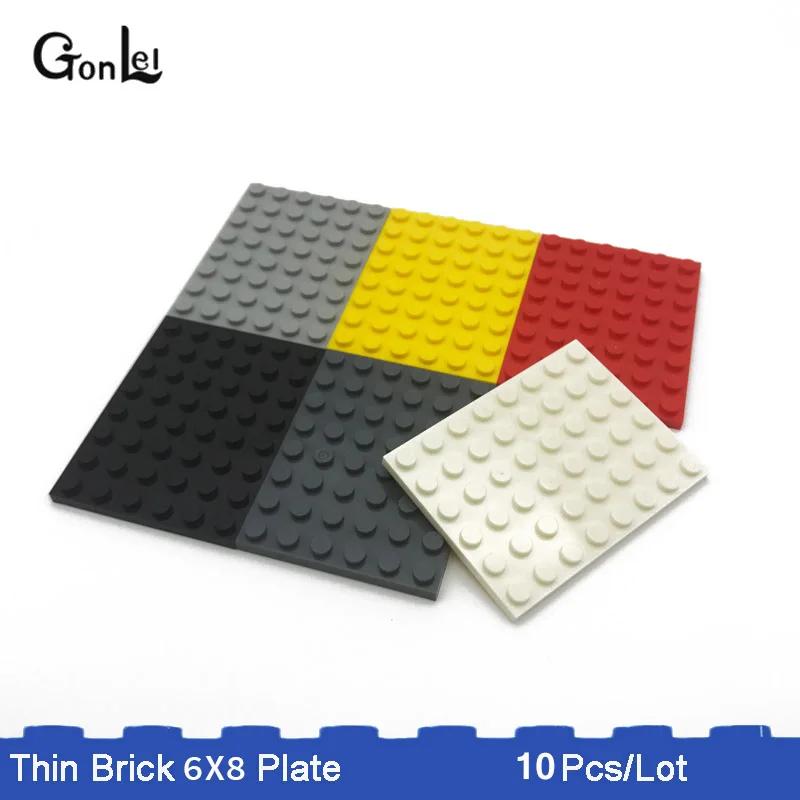 10Pcs/Lot MOC Thin Brick Plate 6x8 Plates Baseplates Building Blocks Parts DIY Creative Toys Compatible with l3036
10Pcs/Lot MOC Thin Brick Plate 6x8 Plates Baseplates Building Blocks Parts DIY Creative Toys Compatible with l3036