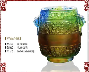 Glass auspicious pencils desk desk home gifts souvenirs to send friends Decoration
Glass auspicious pencils desk desk home gifts souvenirs to send friends Decoration