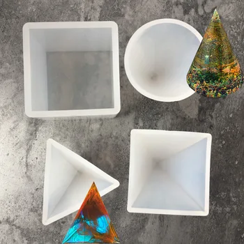 1 Piece DIY Silicone Pendant Mold Jewelry Making Cube/Square/Cone/pyramid/ Triangular Resin Casting Mould Craft Tool 
1 Piece DIY Silicone Pendant Mold Jewelry Making Cube/Square/Cone/pyramid/ Triangular Resin Casting Mould Craft Tool