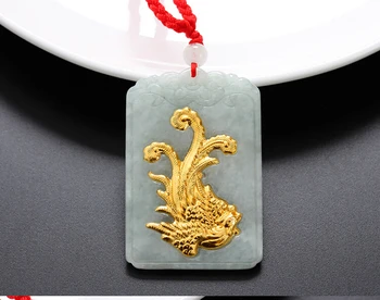 A Grade Natural White Hetian 24K Yellow gold Dragon oblong Pendant With Certificate
A Grade Natural White Hetian 24K Yellow gold Dragon oblong Pendant With Certificate