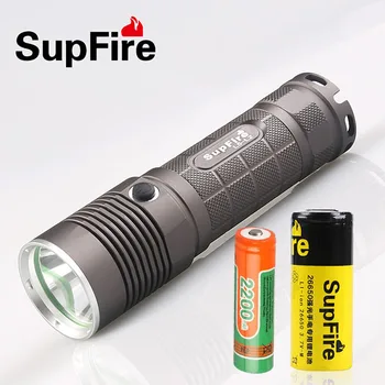 Supfire L5 CREE XM-L T6 10W Led Flashlight 1100 Lumens Led Light Torch by 18650 Battery
Supfire L5 CREE XM-L T6 10W Led Flashlight 1100 Lumens Led Light Torch by 18650 Battery