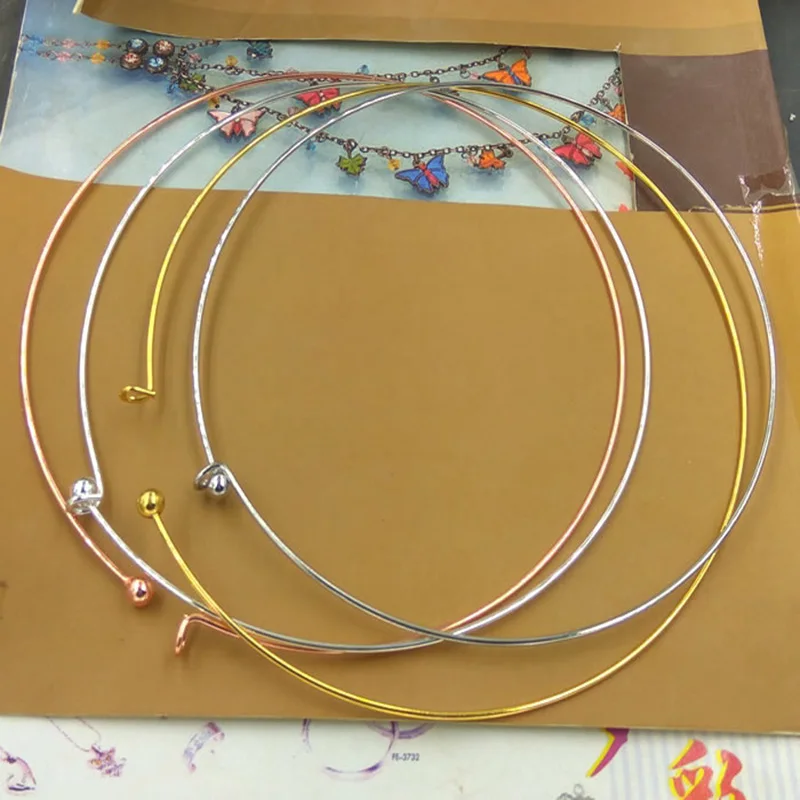 2pcs/lot Rose Gold Silver Color Copper Round Torques Necklace for Women Width 13cm Torques Fit Necklaces Jewelry Making Findings
2pcs/lot Rose Gold Silver Color Copper Round Torques Necklace for Women Width 13cm Torques Fit Necklaces Jewelry Making Findings