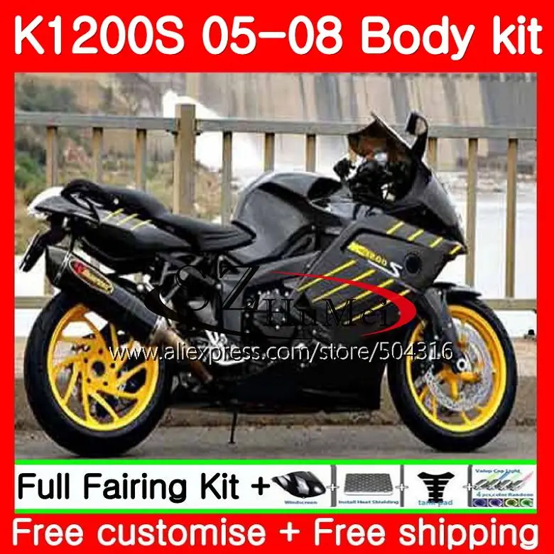 Body For BMW K1200 S 05-10 K1200S 05 06 07 08 09 10 Glossy black 92SH3 K-1200S K 1200S 2005 2006 2007 2008 2009 2010 Fairings
Body For BMW K1200 S 05-10 K1200S 05 06 07 08 09 10 Glossy black 92SH3 K-1200S K 1200S 2005 2006 2007 2008 2009 2010 Fairings