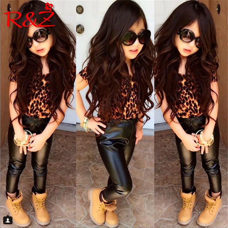 R&Z 2018 summer new European and American style girls leopard short-sleeved leggings two-piece
R&Z 2018 summer new European and American style girls leopard short-sleeved leggings two-piece