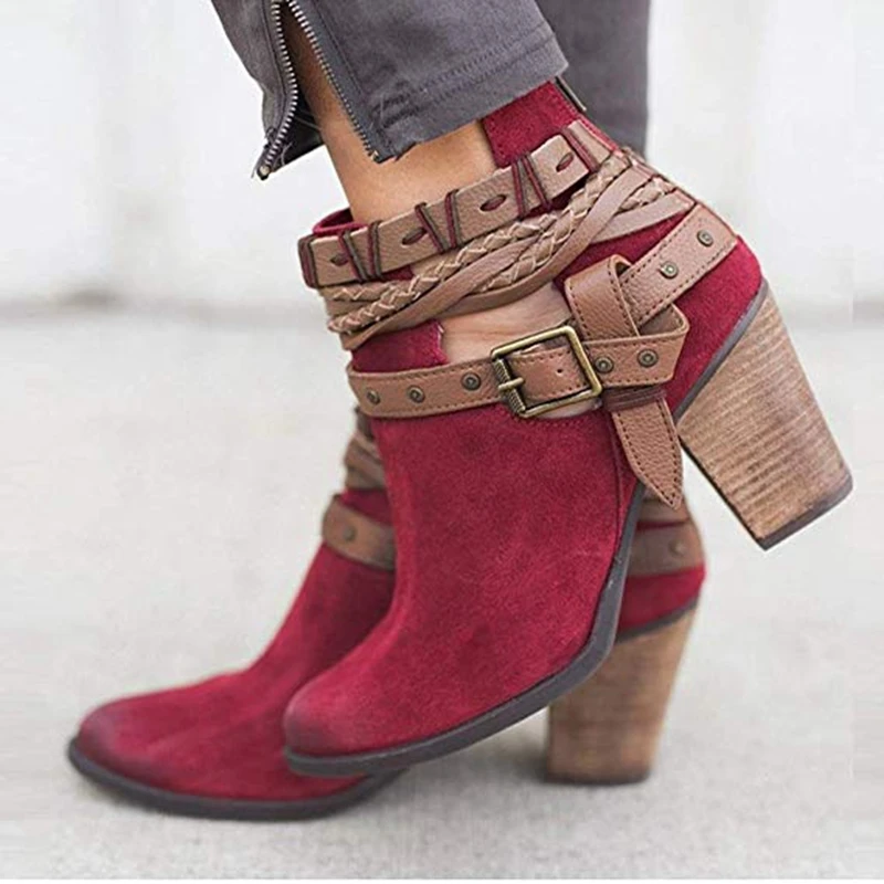 HEFLASHOR Women Boots Fashion Casual Ladies Shoes Boots Suede Leather Buckle Boots High Heeled Zipper Snow Shoes For Femme
HEFLASHOR Women Boots Fashion Casual Ladies Shoes Boots Suede Leather Buckle Boots High Heeled Zipper Snow Shoes For Femme