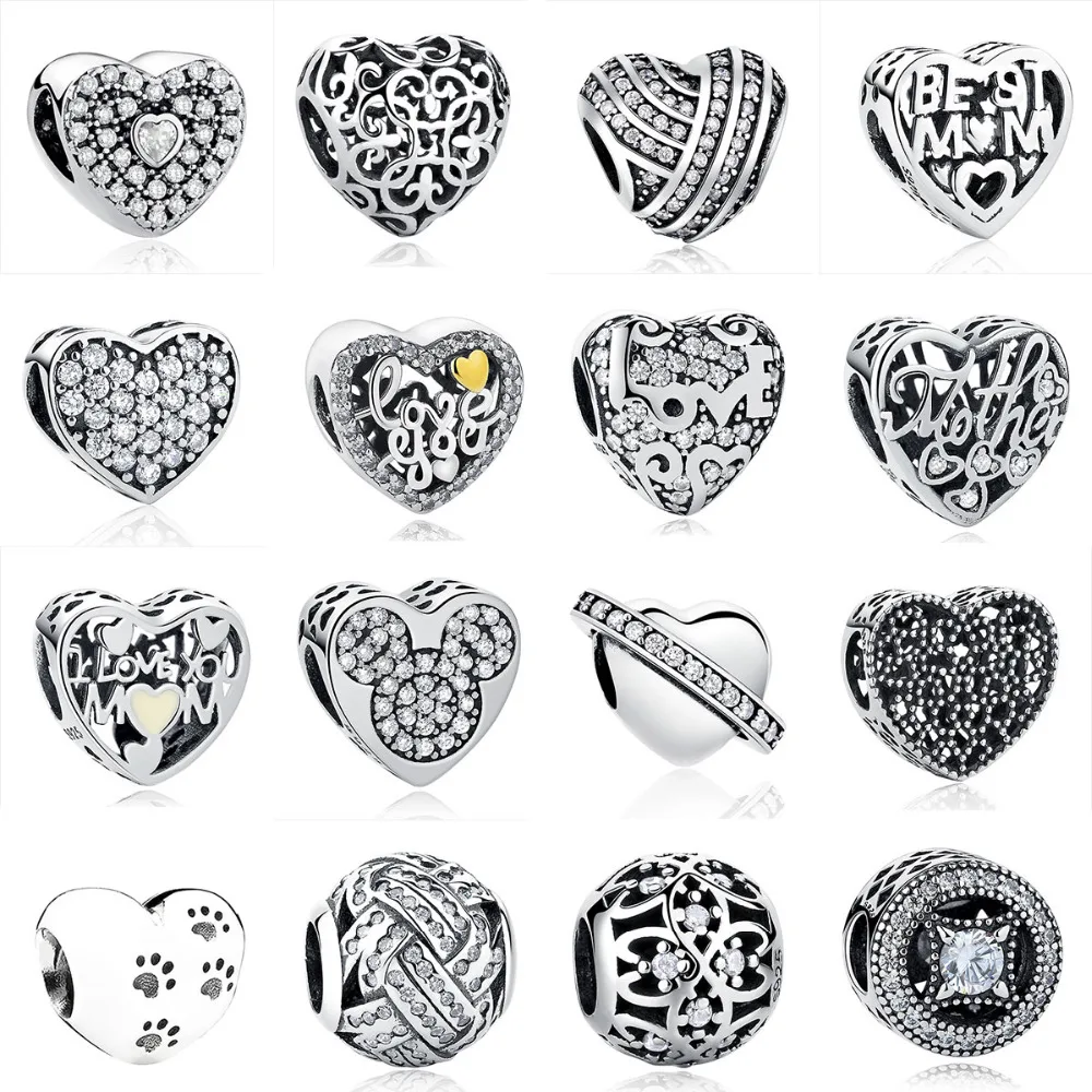 100% 925 Sterling Silver Love Heart Beads Fit Original Pandora Charm Bracelet Best Mom Women Bangle DIY Jewelry Making
100% 925 Sterling Silver Love Heart Beads Fit Original Pandora Charm Bracelet Best Mom Women Bangle DIY Jewelry Making