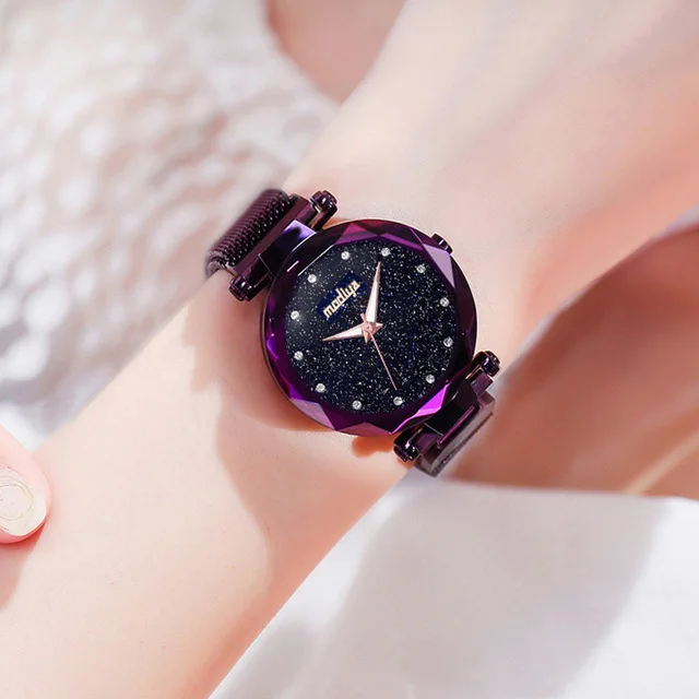 Luxury Diamond Rose Gold Women Watches Fashion Ladies Starry Sky Magnetic Watch Casual Mesh Steel Rhinestone Female Wristwatch
Luxury Diamond Rose Gold Women Watches Fashion Ladies Starry Sky Magnetic Watch Casual Mesh Steel Rhinestone Female Wristwatch