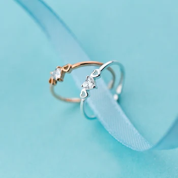 MloveAcc Genuine 925 Sterling Silver Love Heart Finger Rings for Women with AAA Zircon Engagement Rings Fashion Jewelry
MloveAcc Genuine 925 Sterling Silver Love Heart Finger Rings for Women with AAA Zircon Engagement Rings Fashion Jewelry