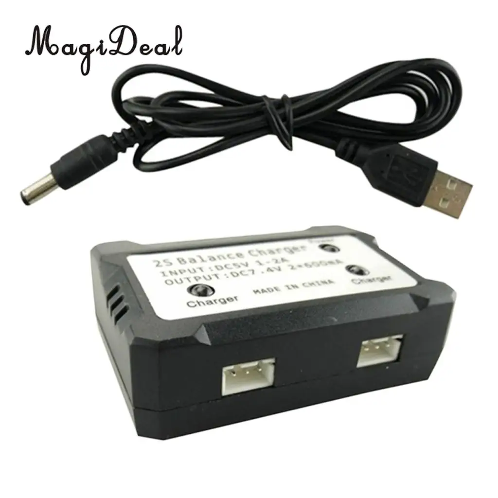 Durable 2 in 1 USB Balance Charger 7.4V 2S USB Charger for Syma X8 X8C X8G X8HG X8HW X8HC RC Quadcopter Remote Control Parts