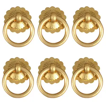 6pcs PJ3.5cm Antique Copper Furniture Ring Handle Drawer Pull Handle Furniture Handle Knob Cabinet Pulls Hardware - Brass
6pcs PJ3.5cm Antique Copper Furniture Ring Handle Drawer Pull Handle Furniture Handle Knob Cabinet Pulls Hardware - Brass