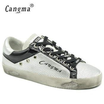 CANGMA Italy Original Women Sneakers Casual Shoes Autumn Silver Black Basse Patent Leather Flats Girls Shoes Plus Size Sapateira
CANGMA Italy Original Women Sneakers Casual Shoes Autumn Silver Black Basse Patent Leather Flats Girls Shoes Plus Size Sapateira