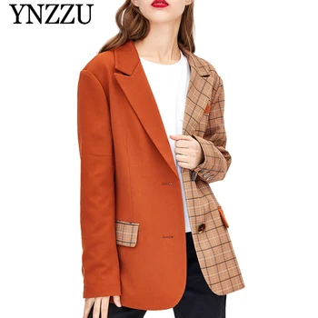 Vintage Hit Color Plaid Basic Blazer Women 2019 Autumn Fashion Notched Collar Long Sleeve Casual Jacket Elegant Suit Coat AO945
Vintage Hit Color Plaid Basic Blazer Women 2019 Autumn Fashion Notched Collar Long Sleeve Casual Jacket Elegant Suit Coat AO945