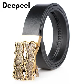 Deepeel 1pc 105-120cm Men Genuine Leather Belt Casual Vintage Automatic Alloy Buckles Head Belt Young Student Jeans Decoration
Deepeel 1pc 105-120cm Men Genuine Leather Belt Casual Vintage Automatic Alloy Buckles Head Belt Young Student Jeans Decoration