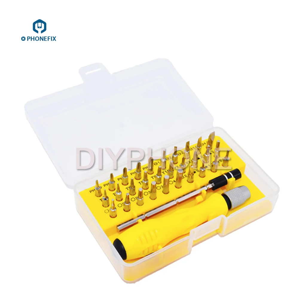 PHONEFIX 32 IN 1 Precision Screwdriver Toolkit mini magnetic Screwdriver Set For Mobile Phone IPad Camera Repair Hand Tools
PHONEFIX 32 IN 1 Precision Screwdriver Toolkit mini magnetic Screwdriver Set For Mobile Phone IPad Camera Repair Hand Tools