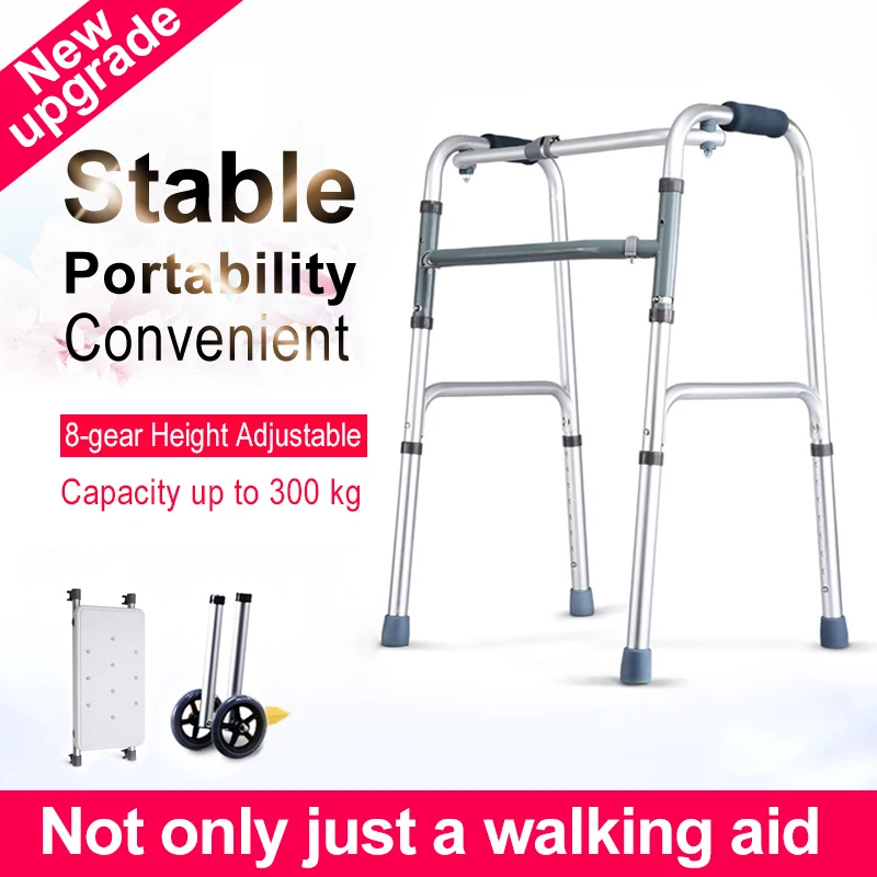 Cofoe Adjustable Foldable Lightweight Aluminum Walking Aid Mobility Aids Walker Frames & Two Wheels & Seat Pad for Adults
Cofoe Adjustable Foldable Lightweight Aluminum Walking Aid Mobility Aids Walker Frames & Two Wheels & Seat Pad for Adults