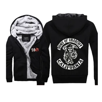 TV Sons of anarchy Print SOA Man Zipper big size Liberalism Coats Casual Sweatshirts Winter Thickened Punk Warm Hoodies Jackets
TV Sons of anarchy Print SOA Man Zipper big size Liberalism Coats Casual Sweatshirts Winter Thickened Punk Warm Hoodies Jackets