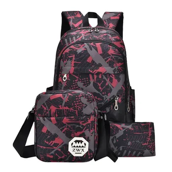 3pcs Backpack Oxford Fabric Boys Teenagers Book Bag Young Fashion Backpack Waterproof School Bags
3pcs Backpack Oxford Fabric Boys Teenagers Book Bag Young Fashion Backpack Waterproof School Bags