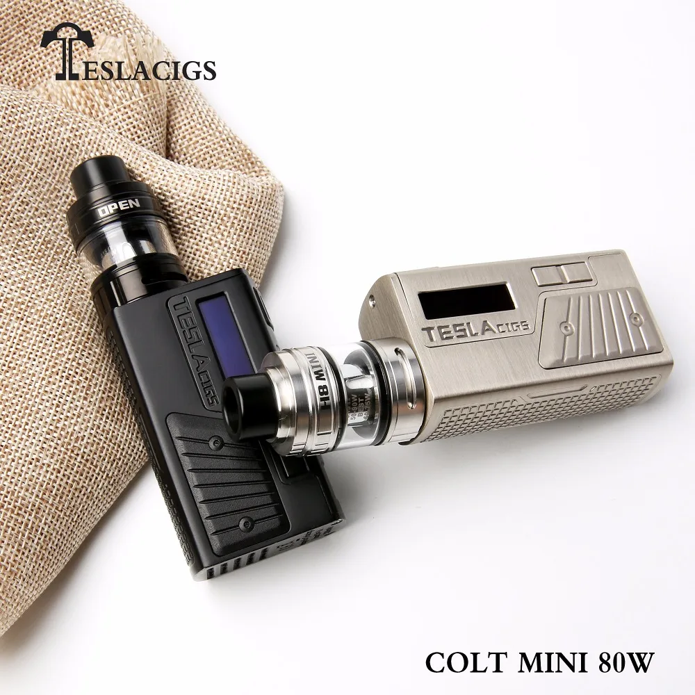 Original Teslacigs Colt Mini 80W Kit Colt Mini Box Mod built-in 2000mah Battery Vape With H8 Mini Atomzier Vaporizer E Cigarette
Original Teslacigs Colt Mini 80W Kit Colt Mini Box Mod built-in 2000mah Battery Vape With H8 Mini Atomzier Vaporizer E Cigarette