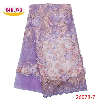 African 3D Lace Fabric 2019 High Quality Lace Material Bridal Lace Fabric With Beads Nigerian Tulle Mesh Lace Fabrics XY2607B-7
African 3D Lace Fabric 2019 High Quality Lace Material Bridal Lace Fabric With Beads Nigerian Tulle Mesh Lace Fabrics XY2607B-7