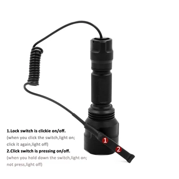 C8s Powerful Tactical LED Hunting Flashlight 18650 Cree XPL2 HI V3 1000lm LED Lamp Lanterna Camping Bicycle light+remote switch
C8s Powerful Tactical LED Hunting Flashlight 18650 Cree XPL2 HI V3 1000lm LED Lamp Lanterna Camping Bicycle light+remote switch