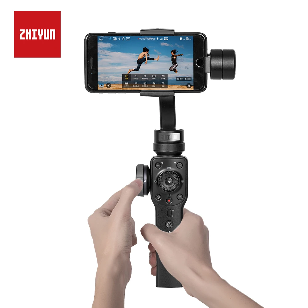 ZHIYUN Smooth 4 Mobile Gimbal with 3-AXIS Object Tracking for Android Phone iPhone Samsung & Action Camera Handheld Stabilizer
ZHIYUN Smooth 4 Mobile Gimbal with 3-AXIS Object Tracking for Android Phone iPhone Samsung & Action Camera Handheld Stabilizer