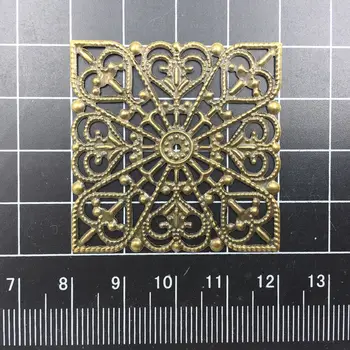 20Pcs Embellishments Connectors Antique Bronze Tone Square Filigree Wraps Alloy Bag Ornament Making DIY Findings 40mm
20Pcs Embellishments Connectors Antique Bronze Tone Square Filigree Wraps Alloy Bag Ornament Making DIY Findings 40mm
