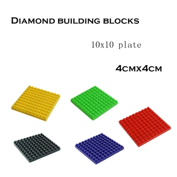10pcs/lot Diamond building blocks accessories small particles 10x10 fixed plate 4CM bottom plate 4*4
10pcs/lot Diamond building blocks accessories small particles 10x10 fixed plate 4CM bottom plate 4*4