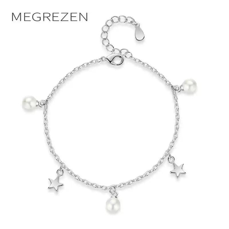 MEGREZEN Simple Star Bracelet For Women Fashion Jewelry Friendship Silver Bracelets On Hand Gifts Pulseras De Cuentas E291-5
MEGREZEN Simple Star Bracelet For Women Fashion Jewelry Friendship Silver Bracelets On Hand Gifts Pulseras De Cuentas E291-5