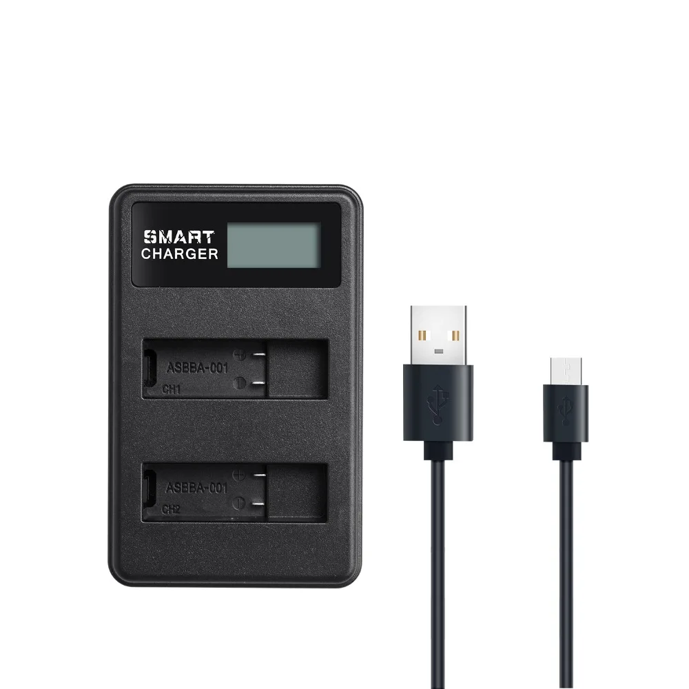 ASBBA-001 Battery LCD USB Battery Charger Accu+Dual with Type C Port for Gopro Fusion, 360 Degree Camera
ASBBA-001 Battery LCD USB Battery Charger Accu+Dual with Type C Port for Gopro Fusion, 360 Degree Camera