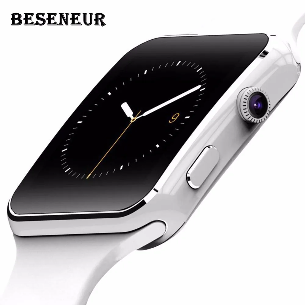 2017 New Beseneur X6 Bluetooth Smart Watch Support SIM TF Card for Android IOS Phone with Camera Sleep Monitor Sport Smartwatch
2017 New Beseneur X6 Bluetooth Smart Watch Support SIM TF Card for Android IOS Phone with Camera Sleep Monitor Sport Smartwatch