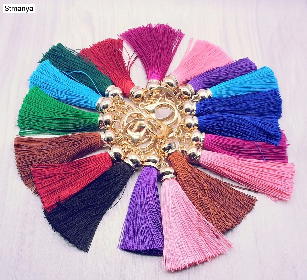 New Tassel Key Chain women Cute Colorful fringe KeyChain bag - 3 Piece same color Silk Tassels Car Key ring gift jewelry #17025
New Tassel Key Chain women Cute Colorful fringe KeyChain bag - 3 Piece same color Silk Tassels Car Key ring gift jewelry #17025