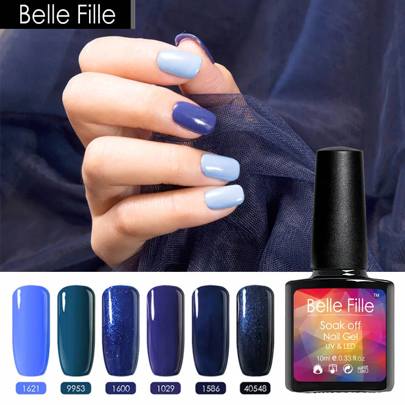 BELLE FILLE 10ml Blue Series Colors Gel Nail Polish UV Soak Off Gel Polish Gel Lacquer Nail Art Vernis Semi Permanent Varnish
BELLE FILLE 10ml Blue Series Colors Gel Nail Polish UV Soak Off Gel Polish Gel Lacquer Nail Art Vernis Semi Permanent Varnish