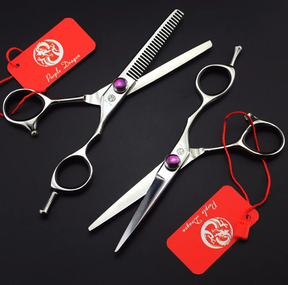 Purple Dragon High Quality Professional 5.5 inch 440C Hair Cutting Scissors Barber Hairdressing Shears Kapper Scharen
Purple Dragon High Quality Professional 5.5 inch 440C Hair Cutting Scissors Barber Hairdressing Shears Kapper Scharen