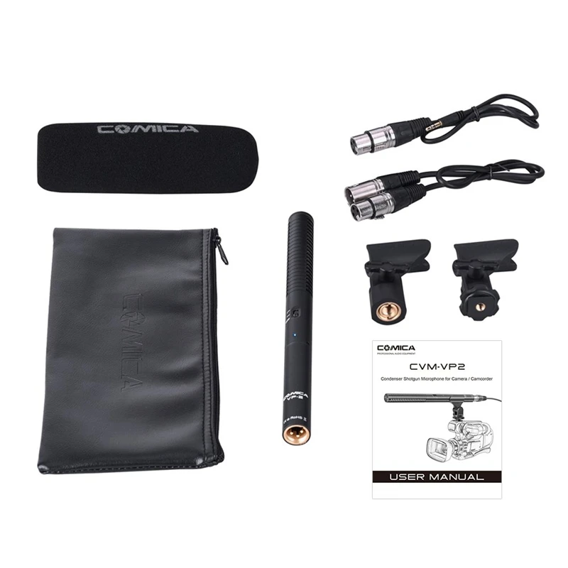 Comica Cvm-Vp2 Microphone Super Cardioid Condenser Photography Interview Video Mic for Canon Nikon Sony Camera Camcorder with
Comica Cvm-Vp2 Microphone Super Cardioid Condenser Photography Interview Video Mic for Canon Nikon Sony Camera Camcorder with