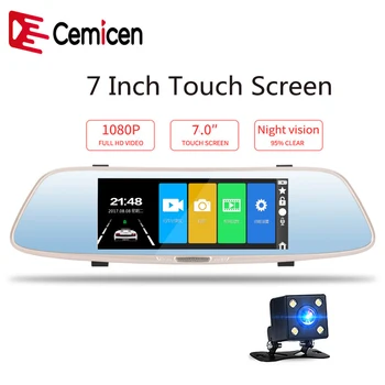 Cemicen 7 inch Full HD 1080P Dash Cam DVR Dash Camera Rearview Mirror Touch Screen Dual Lens Video Recorder Auto Car Camera DVR
Cemicen 7 inch Full HD 1080P Dash Cam DVR Dash Camera Rearview Mirror Touch Screen Dual Lens Video Recorder Auto Car Camera DVR