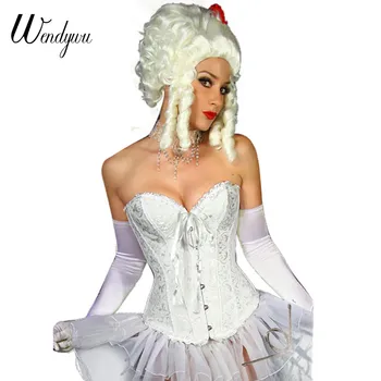 Wendywu New Design 2018 Women Summer Sexy Strapless Print Lace Up White Bodycon Corset with Buttons
Wendywu New Design 2018 Women Summer Sexy Strapless Print Lace Up White Bodycon Corset with Buttons